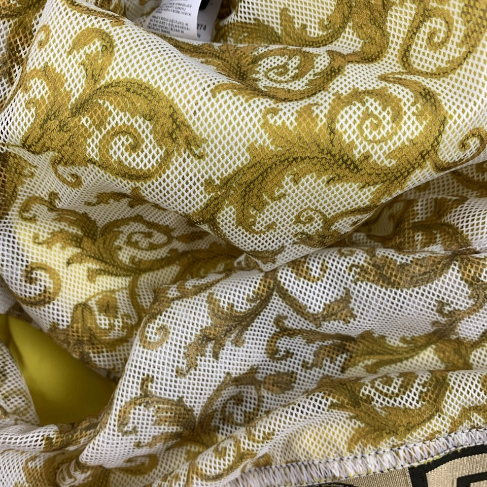 Versace размер M желтый черный золотой нейлон эластичный пояс плавки - Изображение 3 из 4