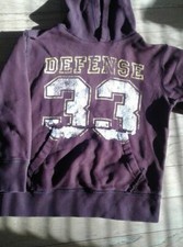 Boys Place M 7/8 Athletics Dept Graphic Hoodie Long Sleeve Graph Purple NICE