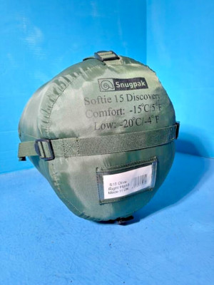 SNUGPAK SOFTIE 15 DISCOVERY -4 DEGREES S15 OLIVE RIGHT HAND UK