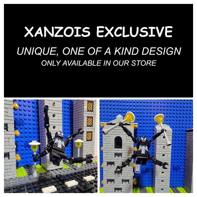 LEGO Venom Minifigure (NEW) with Tendrils Custom Made MOC Venom