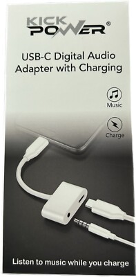 Kick Power USB-C Digital Audio Adapter With Charging