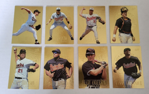 1996 FLEER ULTRA GOLD MEDALLION 8 CARD LOT BALTIMORE ORIOLES NM - Picture 1 of 2