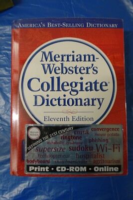 Merriam Webster's Collegiate Dictionary with CD-ROM New & Sealed Import USA