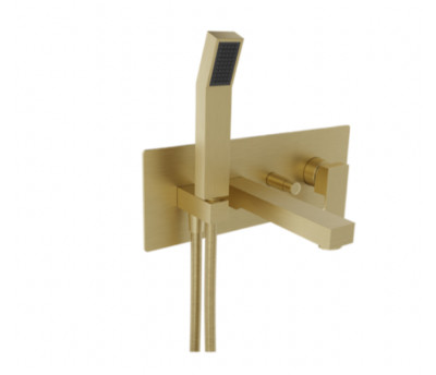 Baril B05-2001-00-LL Wall-mounted tub faucet with hand shower Satin Brass Sale