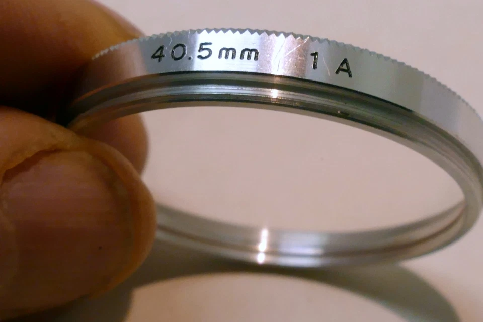 1A 1-A Skylight 40.5mm Lens Filter warming with chrome silver rim - Image 3 of 4