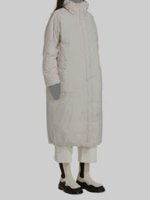 $898 Frame Women's Ivory Oversize Duvet Puffer Coat Jacket Size M