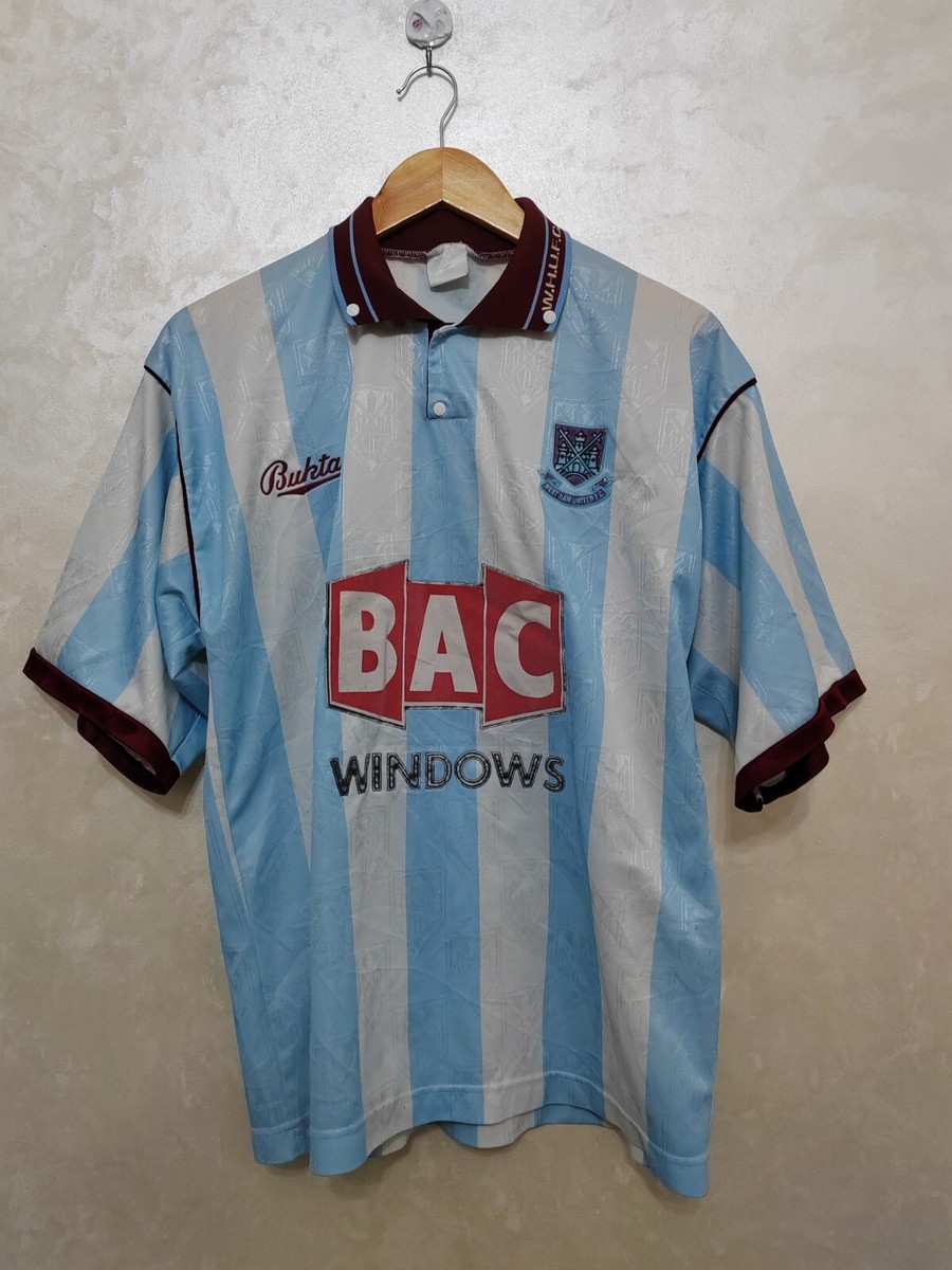 West Ham Bukta ユニフォームシャツ　91-92 West Ham United 1991/92 1992 BAC Windows shirt jersey Bukta