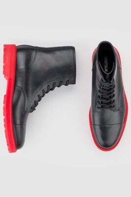 THE ONITSUKA Unisex Shoes LACE-UP BOOT 1183B826 BLACK/CLASSIC RED