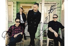 Blue October band autographs signed 20x30 cm picture