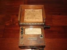 VERY RARE HERMAN H. STICHT MEGOHMER WOOD CASE MADE IN GERMANY