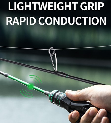 Fishing Rods 5'5" 5'9" Casting Spinning Rod Lure Rod Ultra light 2 Sections Pole - Picture 10 of 48
