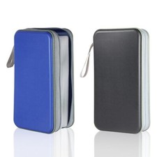 CD Case Holder 2 Pack100 Capacity DVD Case Plastic Wallet Booklet Portable St...