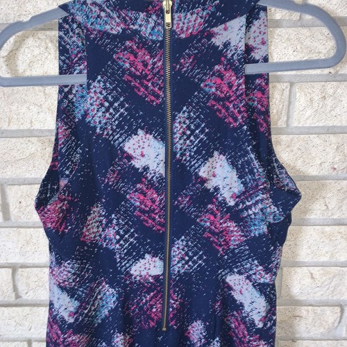 Kimchi Blue Sleeveless Multicolored Fit & Flare Side Pockets Rayon Dress Size 8 - Picture 23 of 24