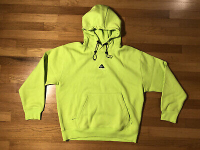 New M Nike ACG Therma-Fit Fleece Pullover Hoodie Cyber Green