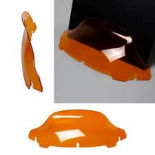 PMMA 7.0" Orange Windshield Windscreen for Harley Electra Glide Street Glide 14+