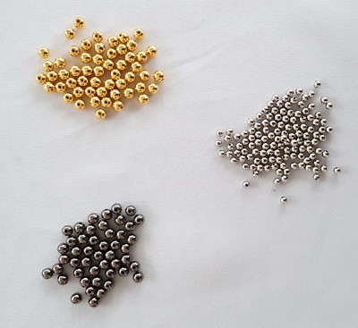 Tolle Wachsperlen in gold-, silber- oder gunfarben von 2mm bis 8mm
