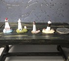 Dollhouse Miniature 1:12 Set Of 4 Lighthouses Brand New