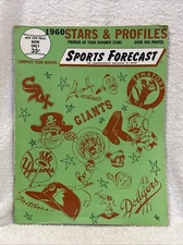 VINTAGE 1960 Stars & Profiles Sports Forecast Magazine, Willie Mays, Ernie Banks