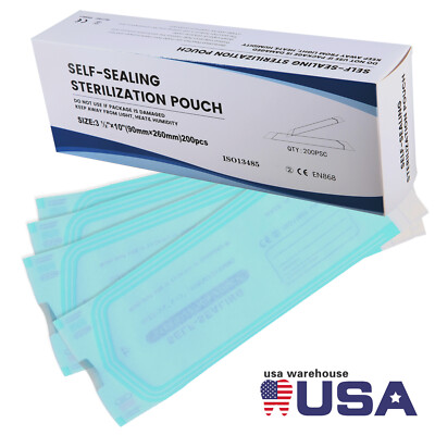 200 Self ing Sterilization Pouches Autoclave Pouch,Disposable Sterilizer Bag