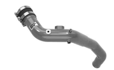 K&N 77-1014KS Silver Charge Pipe Aluminum Tube For 2019-2021 Kia Stinger 3.3L