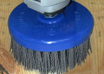 Topf-Schleifbürste 130 x 50 SiC K46 M14 für Bürstschleifer + Poliermaschine