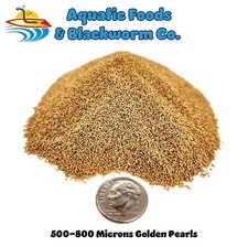 Golden Pearls 500-800 Microns for Babies, Small Fish, Corals, Reef Tanks, Betta