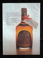 Original Vintage 1975 Reklame Chivas Regal Whisky. 12 Jahre gereift, Geschenk, an mich