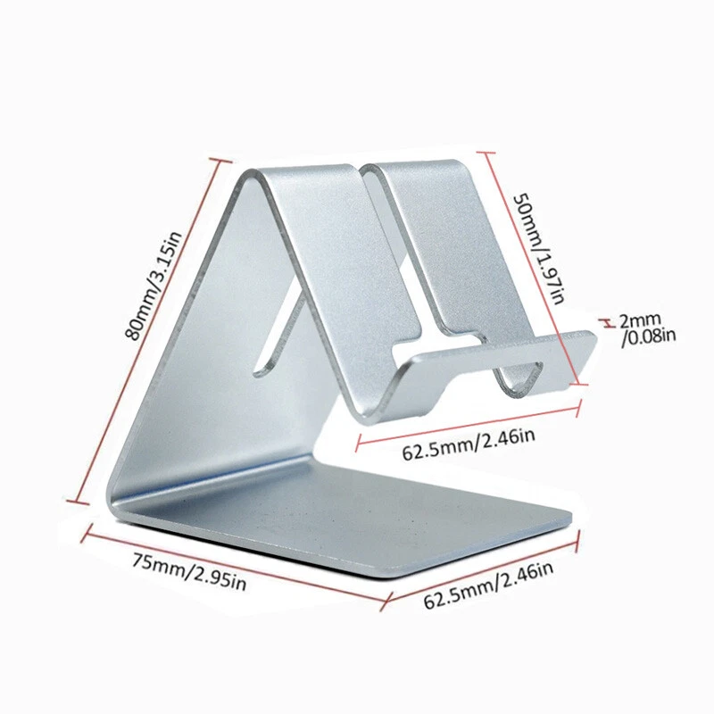 Universal Phone Stand, Pure Metal  Dock Cradle Holder for iPhone Samsung - Image 4 of 4