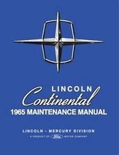 1965 Lincoln Continental Shop Manual