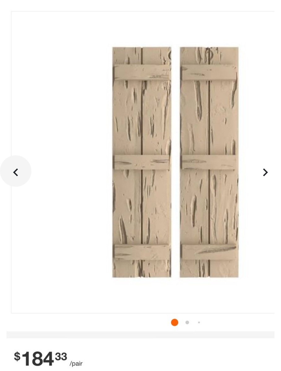 Ply Gem 11 in x 63 in Polypropylene Shutters 4 In Total | eBay