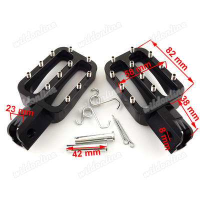 CNC Footpeg Foot Rest Pegs 125cc 140cc Stomp IMR YCF CRF50 KLX TTR Pit Dirt Bike