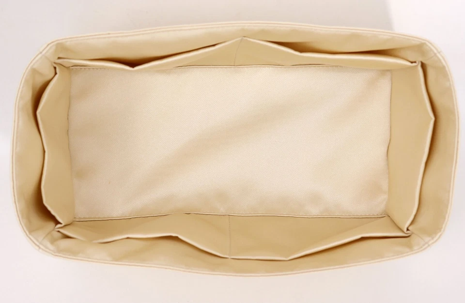 Silk Satin Handbag insert Organizer, Hermes Picotin 18, Garden Party 30 Lindy 26 - Image 3 of 4