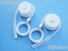 2 White Earhooks and Earbuds for Motorola Boom 2+ MH003A and Boom 2 Headsets