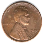 1930 S Lincoln Wheat Cent - Actual Coin Shown