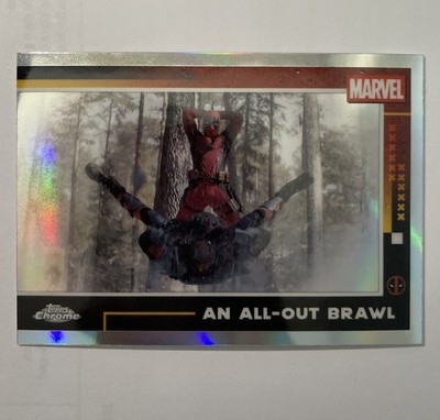 Topps 2025 Deadpool Chrome No. 52 An all-out Brawl Refractor