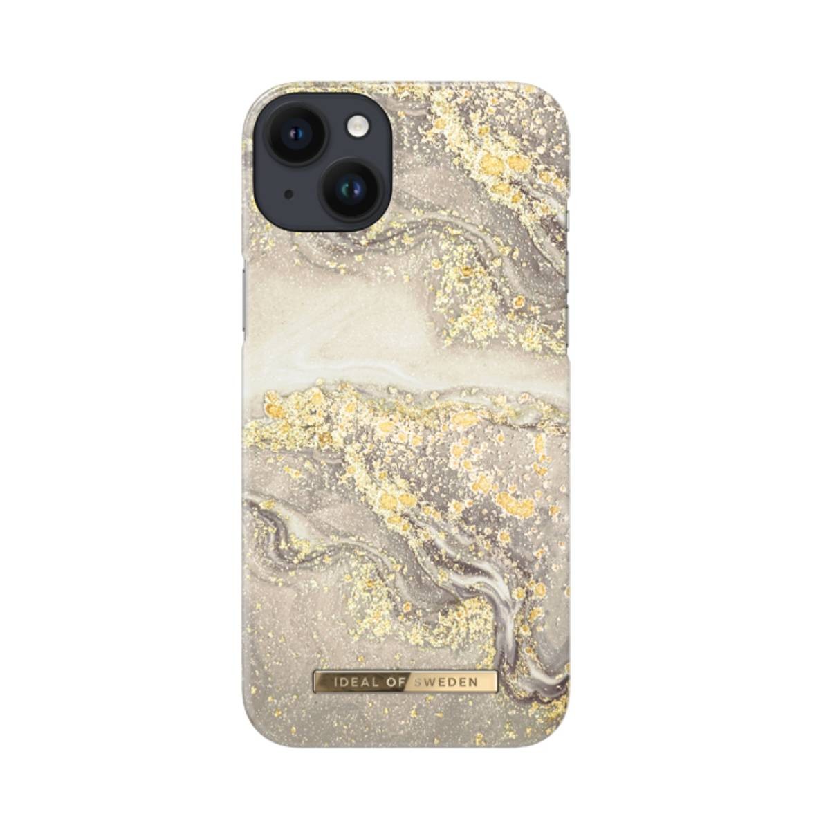 Coque iPhone 14 Plus IDEAL OF SWEDEN luxe en marbre étincelant