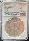 2021-W Type 2 Burnished American Silver Eagle NGC MS70 ER Blue Label