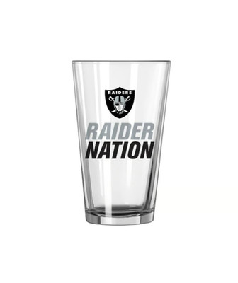 Raider Nation License 16oz Spirit Las Vegas Raiders Pint Glass (1 Glass)