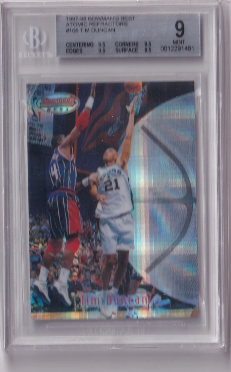 Topps Tim Duncan Basketball Rookie Sports Trading Cards