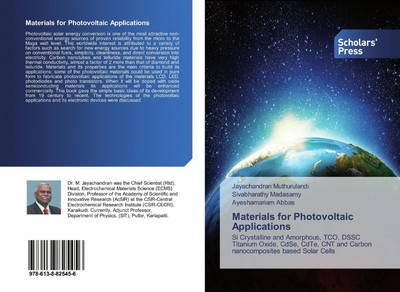 Jayachandran Muthurulandi (u. a.) | Materials for Photovoltaic Applications