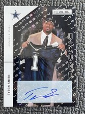 🔥TYRON SMITH 2011 R&SL BLACK REFRACTOR AUTOGRAPH ROOKIE CARD #'d /175!🔥COWBOYS