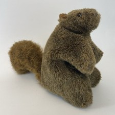 Vintage Country Critters Hand Puppet Brown Squirrel Plush Puppet 11" Made In USA