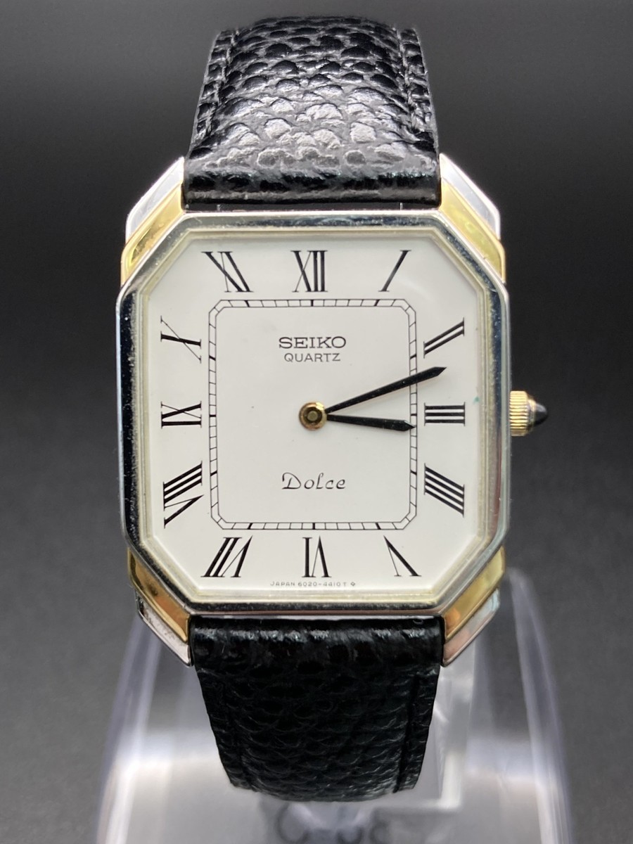 Exc+5/New Batt] SEIKO Dolce 6020-5940 Mens Vintage Watch Quartz