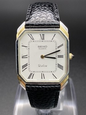 SEIKO Dolce 6020-5950 ヴィンテージ クォーツ腕時計 Exc+5/New Batt] SEIKO Dolce 6020-5940 Mens Vintage Watch Quartz