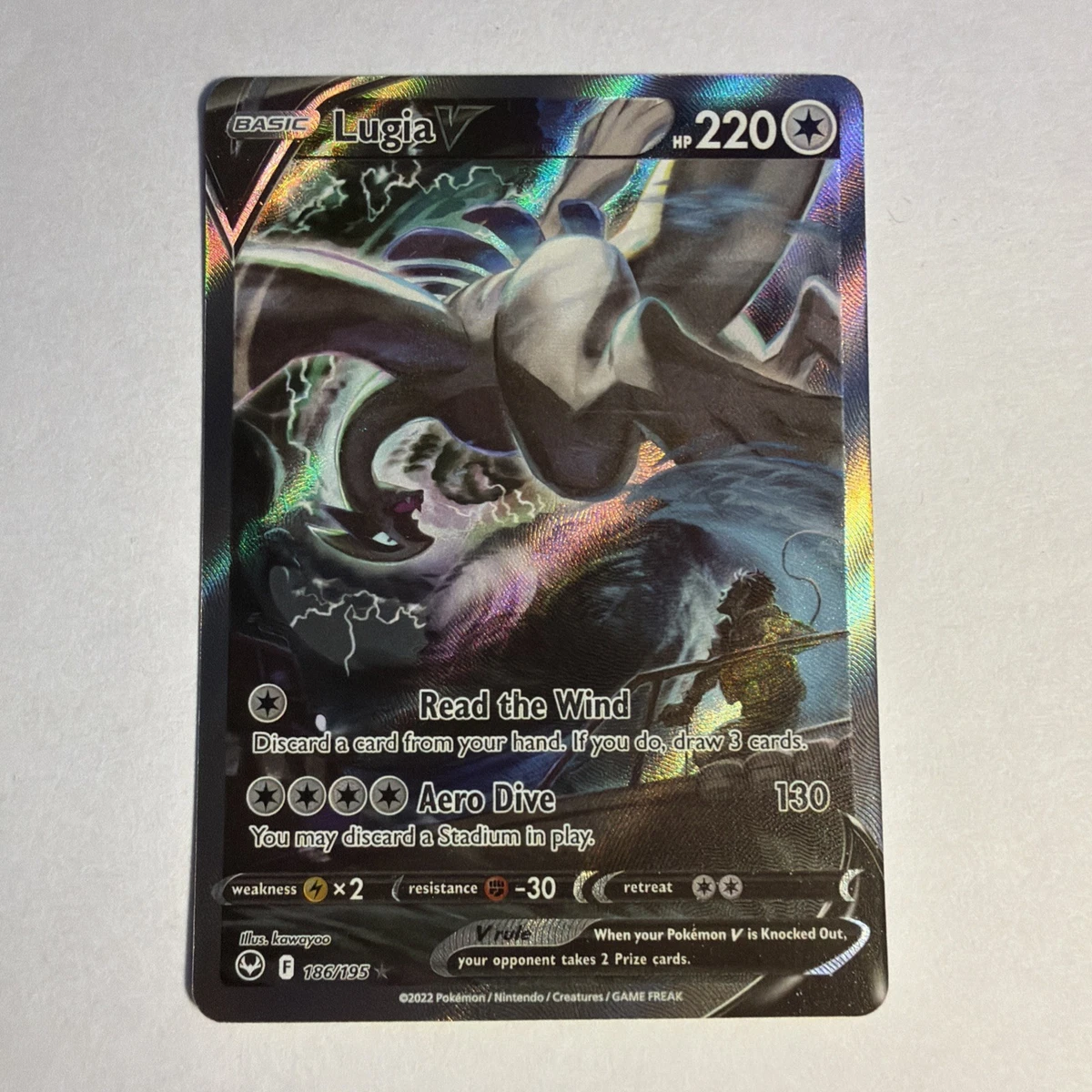 Lugia V 186/195 Swsh12: Sword & Shield - Silver Tempest for sale