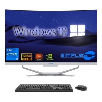 ALL IN ONE I7 27'' CURVED WIN 10 RAM 64GB SSD 4TB GPU GTX 1660 PC EDITING GAMING