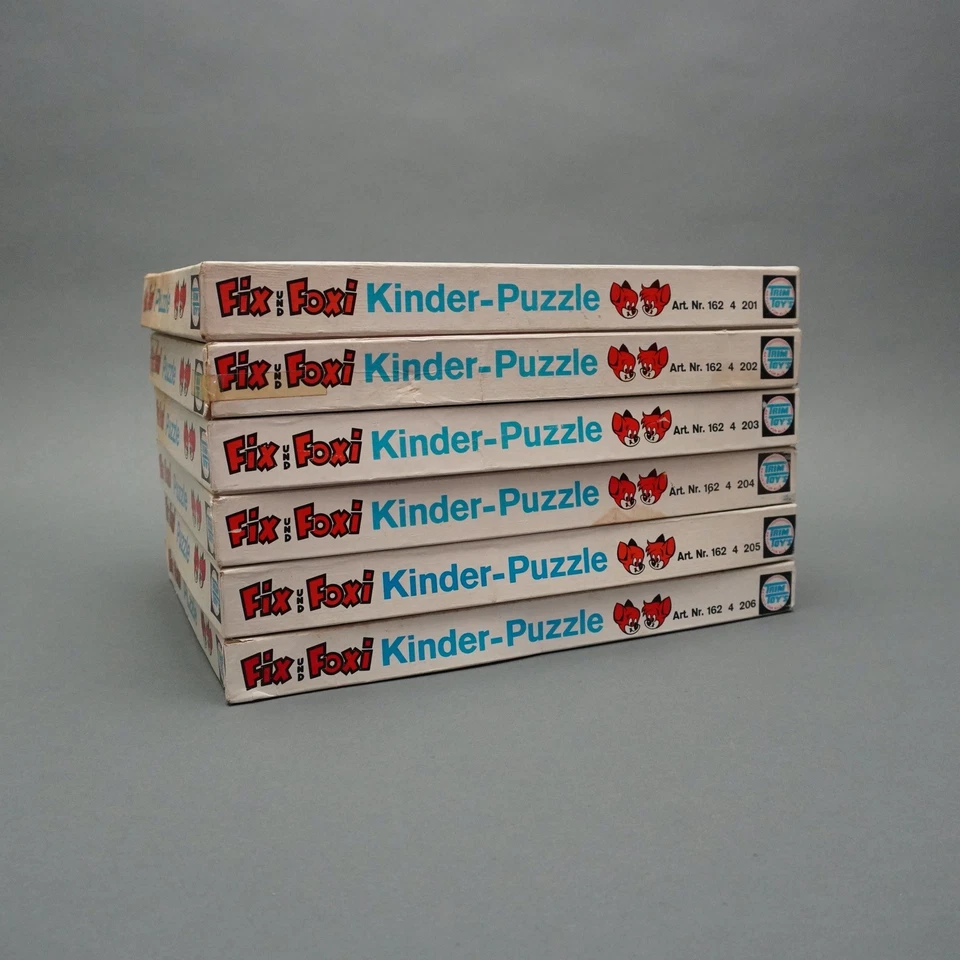 6 x Kauka Fix and Foxi Children Puzzle Trim Toys No 1-6 complete 1.FENN - Image 2 of 4