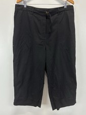 NEW Vtg Lauren Ralph Lauren Capri Chino Pants Sz 18W Plus Women  s Black Belt