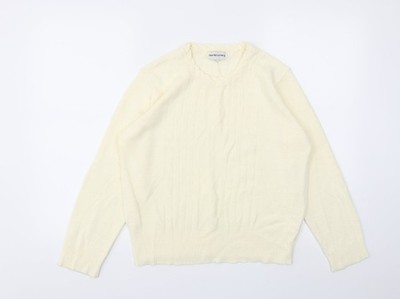 Pullover Pulli Damen UK Größe L Ann McCartney Elfenbein