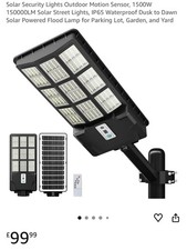 Image of Solar Security Light Outdoor Motion Sensor Street Waterproof Flood Lamp Garden